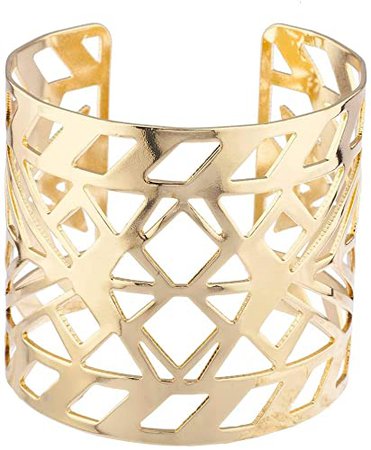 Aztec Gold Cuff Bracelet