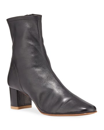 BY FAR Sofia Leather Ankle Booties