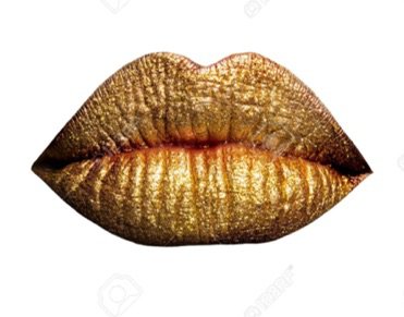 gold lips