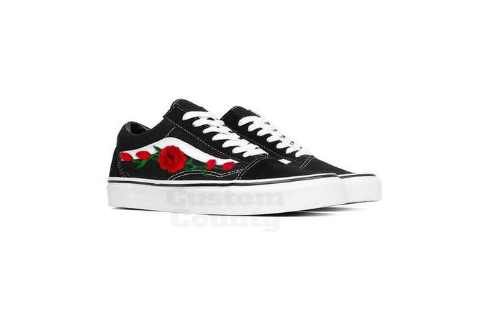 png shoes aesthetic vans red rose