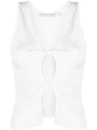 Christopher Esber cut-out twisted tank top $310