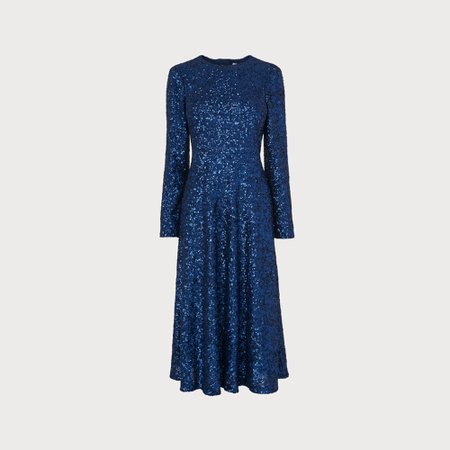 Lazia Navy Sequin Dress | Clothing | L.K.Bennett