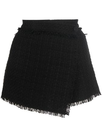 MSGM frayed-hem Wrap Skirt - Farfetch