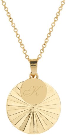 Brook And York Celeste Initial Charm Pendant Necklace