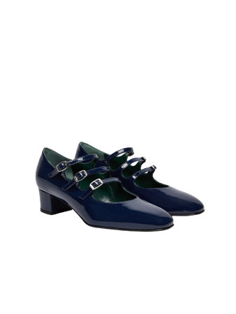 Carel - KINA Mary Janes in Navy blue patent leather