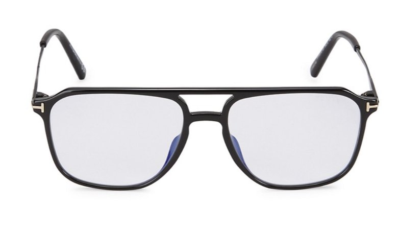 Tom Ford Blue Block 54MM Square Injected Glasses