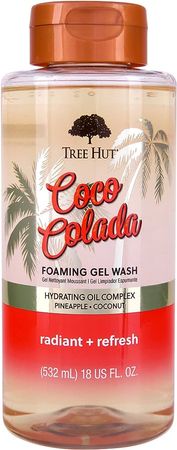 Amazon.com : Tree Hut Coco Colada Radiant & Refresh Foaming Gel Wash, 18 oz. : Beauty & Personal Care