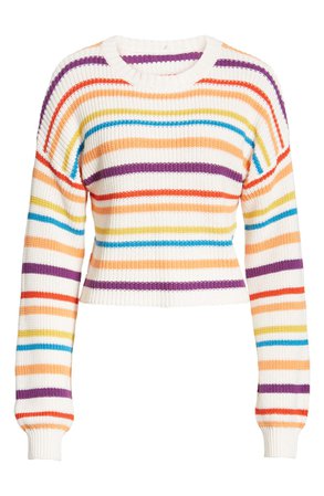 BP. Multistripe Cotton Sweater (Regular & Plus Size) | Nordstrom