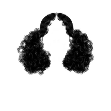 curly wig png