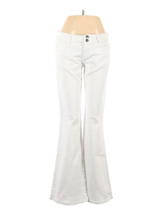 Paris Blues Solid White Jeans Size 9 - 45% off | thredUP