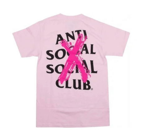Anti Social Club Pink Graphic Tee
