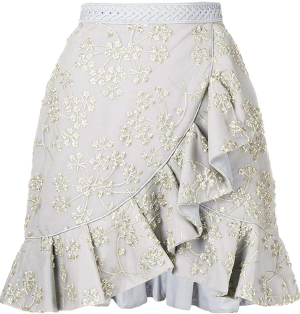 frilly white skirt