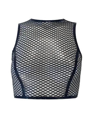 *clipped by @luci-her* Fishnet Crop Top - Vex Inc. | Latex Clothing