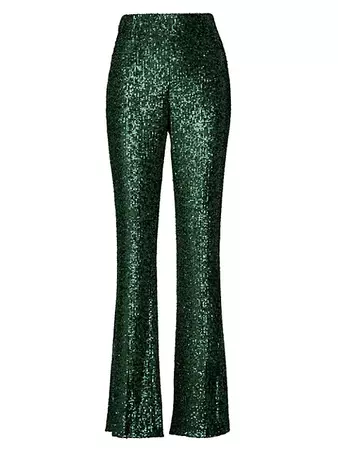 Shop Akris Flared Sequin-Embroidered Pants | Saks Fifth Avenue