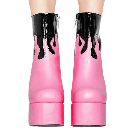 Ring Of Fire Platform Boots | Boot pink/black