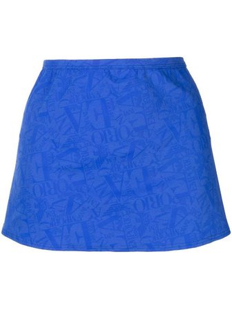 Emporio Armani monogram-pattern Mini Skirt - Farfetch