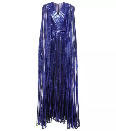 Elie Saab - Sequined embroidered tulle gown | Mytheresa