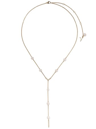 Yoko London 18kt yellow gold Trend freshwater pearl and diamond necklace $1,550 - Buy Online - Mobile Friendly, Fast Delivery, Price