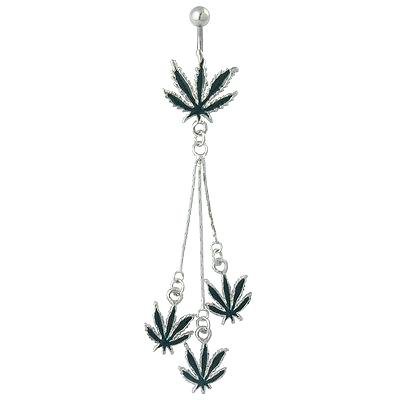 Weed Belly Button Ring