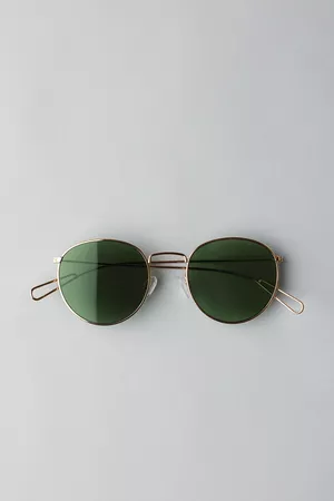 Explore Rounded Sunglasses - Gold - Sunglasses - Weekday CY