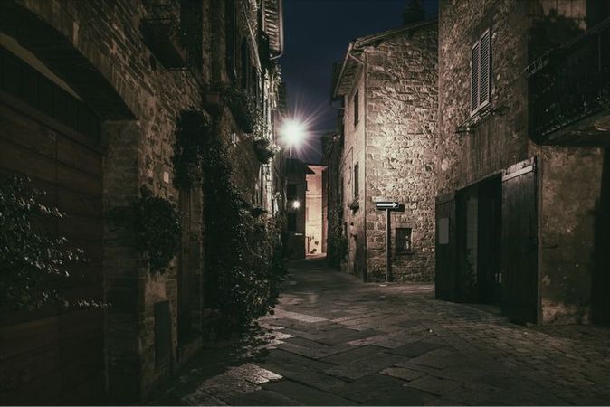 Medieval Italian Alleyway