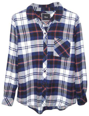 Rails Plaid Flannel Button-down Top Size 4 (S) - Tradesy