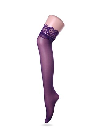 Women's Lace Thigh High Silk Stockings