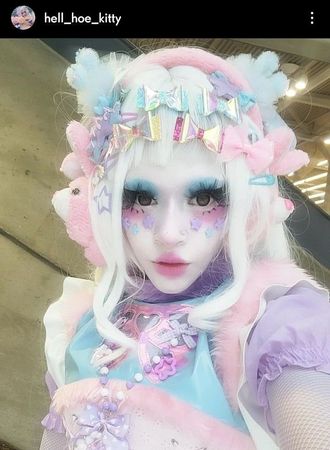 fairy kei clown makeup