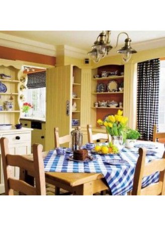 French Country Dining Room Picture Setting Background