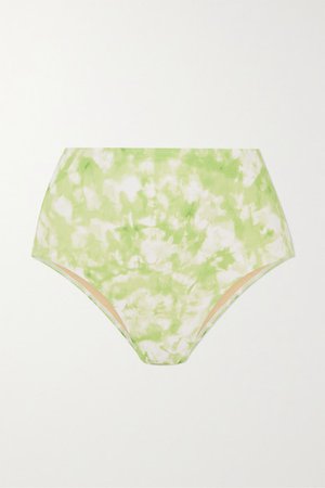 Net Sustain Chaumont Tie-dyed Bikini Briefs - Lime green