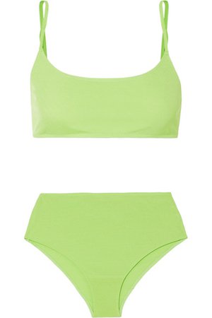 REJINA PYO | Imogen neon jersey bra and briefs set | NET-A-PORTER.COM