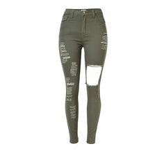 Pinterest - - Urban ripped high waist skinny jeans for the stylish fashionista - Modern design offers a cool stylish look - Perfect for special o | Bottoms