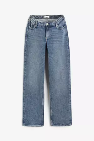 MAMA Before & After Wide Low Jeans - Denim blue - Ladies | H&M CA