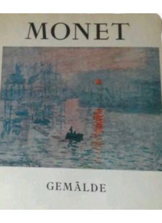 French Artist Claude Monet book