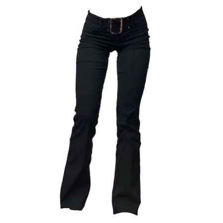black low rise jeans
