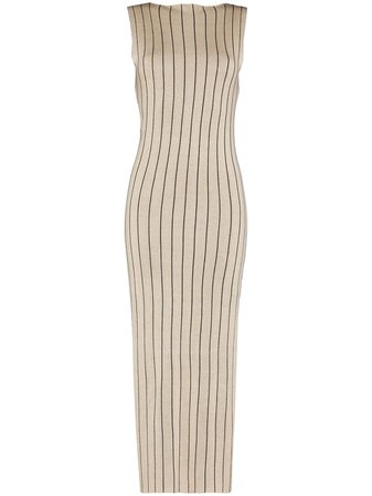 St. Agni vertical-stripe Knitted Maxi Dress - Farfetch
