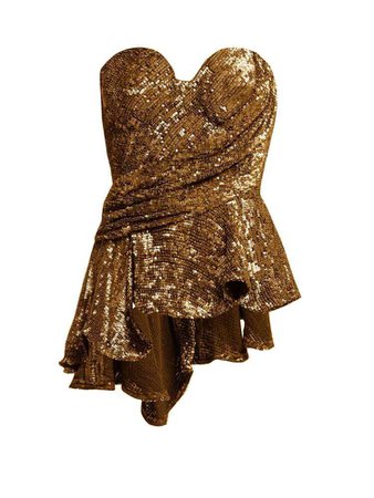 gold sequin top