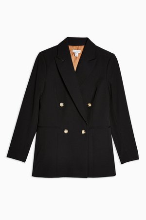 Black Double Breasted Blazer | Topshop