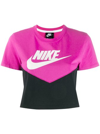 Nike Camiseta Cropped Com Logo - Farfetch