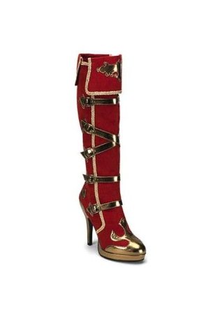 Lady’s Pirate Boots Red