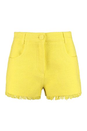 MSGM Cotton-linen Blend Shorts