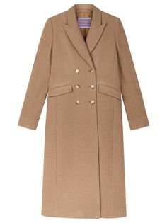 Camel Double Breasted Tailored Coat ALEXACHUNG