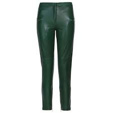 green leathers pants