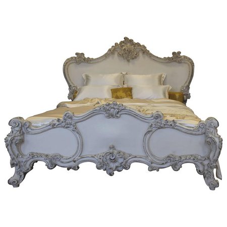 Hand-Carved Rococo Style 'Cherub Bed' Reproduced by La Maison London For Sale at 1stdibs