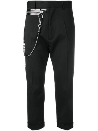 Dsquared2 chain detail cropped trousers $744 - Buy Online SS19 - Quick Shipping, Price
