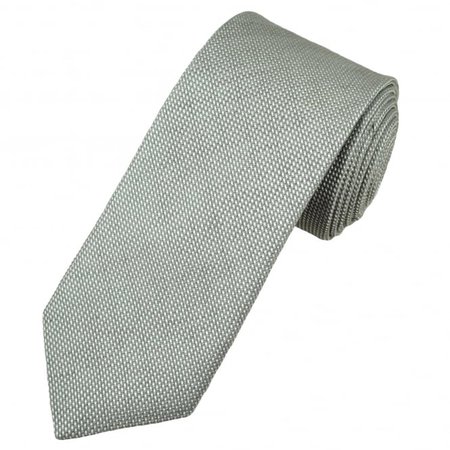 Profuomo Grey Micro Woven Checked Pattern Designer Tie from Ties Planet UK