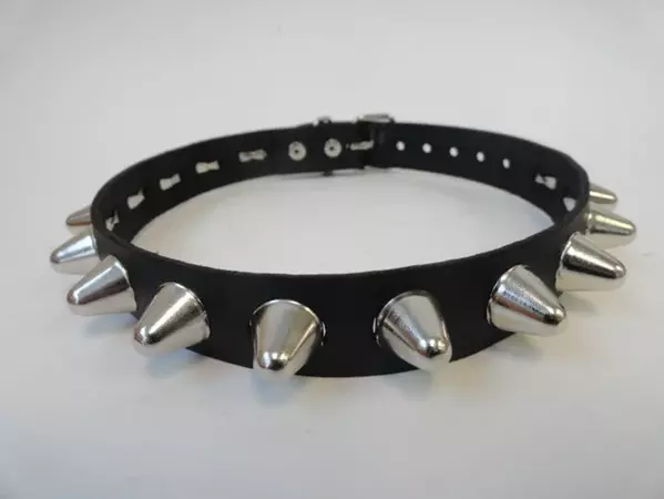 Goth Punk Heavy Metal Leather Choker With 15 UK77 STUDS - Etsy