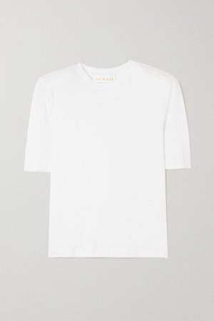 Xenia Organic Cotton-jersey T-shirt - White