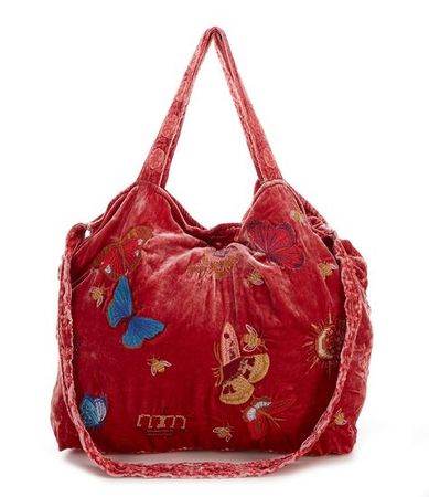 red butterfly bag