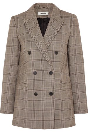 Cefinn | Pow Prince of Wales checked woven blazer | NET-A-PORTER.COM